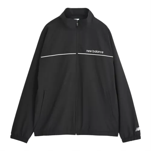 New Balance Jackets Men's Black Stand Collar Moderate Other