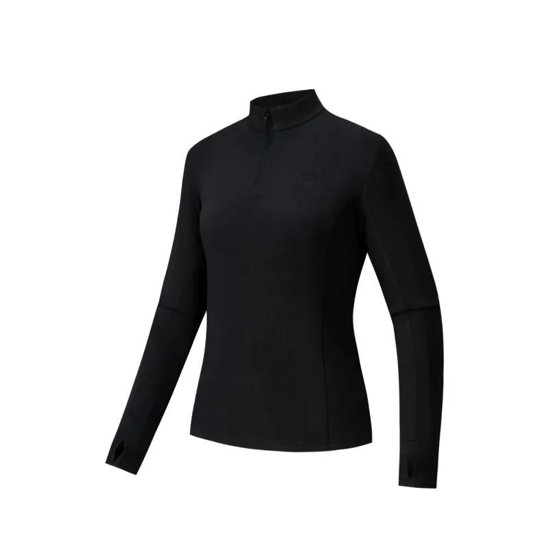 Anta Outdoor Collection Set in Long Sleeved Women's Basic Black