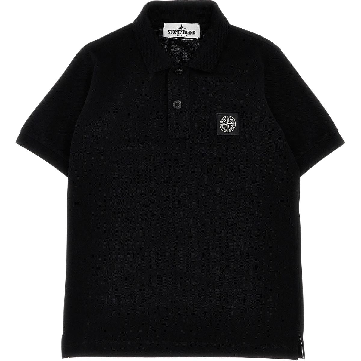 Мужское поло STONE ISLAND Polo (черное)