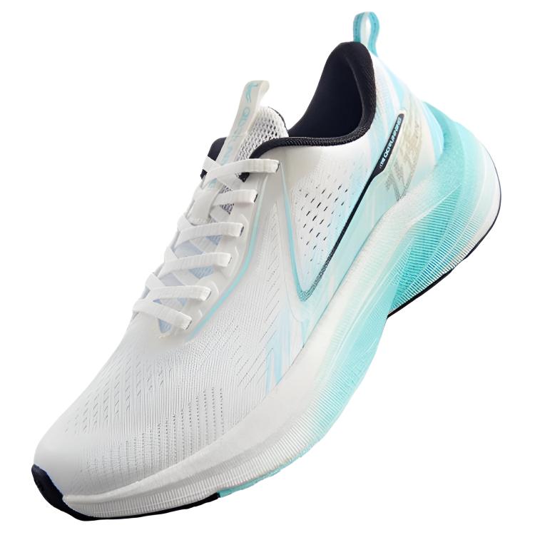 QIAODAN Flying Speed 3LITE Running Shoes Men’s Low Top White Blue