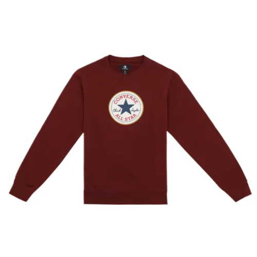 Converse Sweatshirts Men's Burgundy Crew Neck Moderate