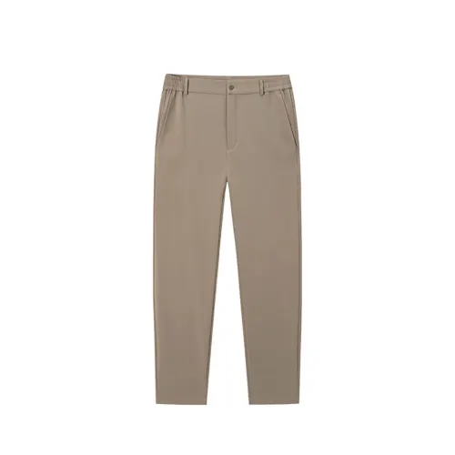 ANTA Casual Pants Men's Luo Yu Gray 3 Moderate Straight Fit Pants