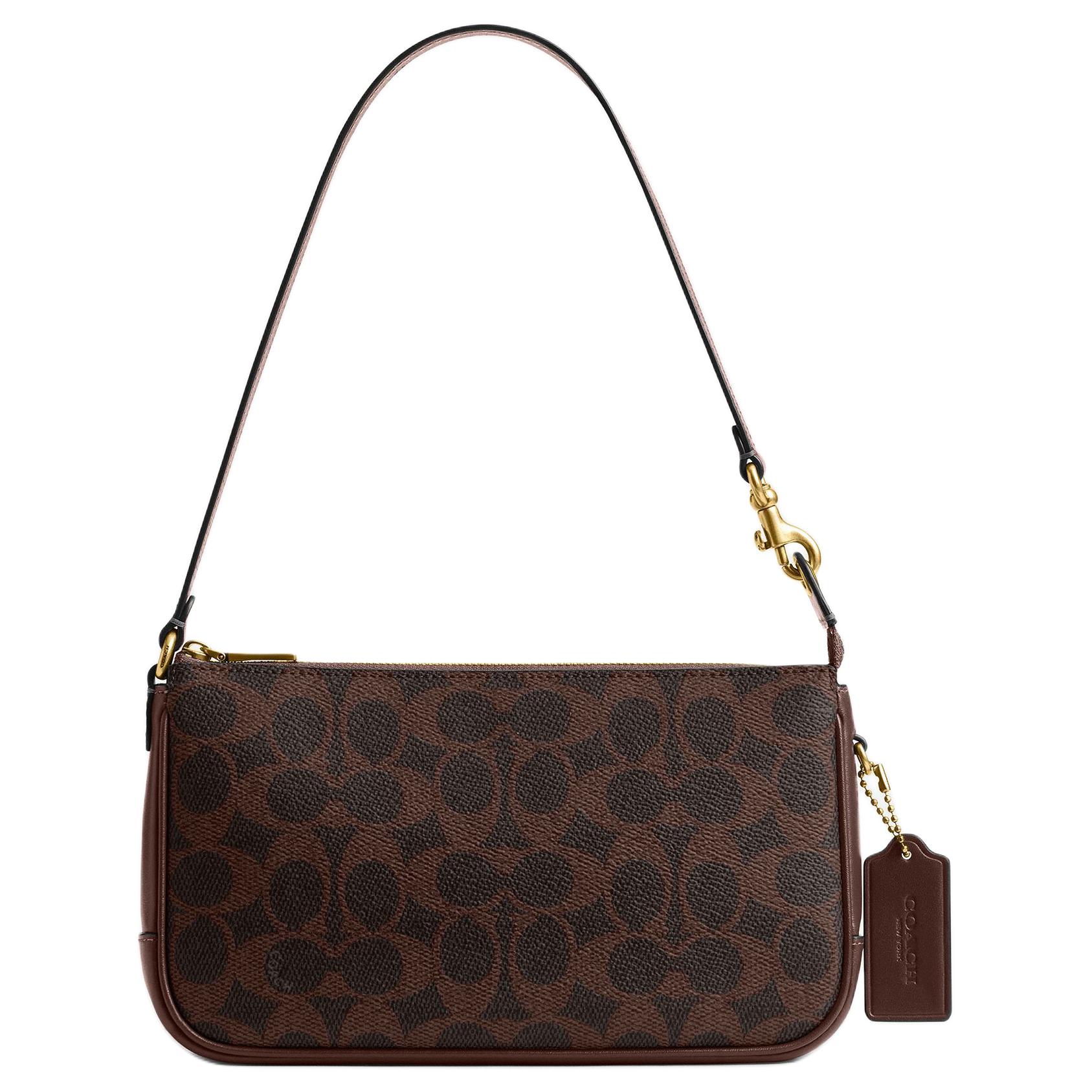 Женская сумка COACH Plaza 22 (коричневая)
