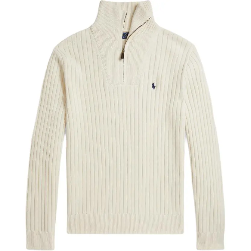 Polo Ralph Lauren ribbed high-neck half-zip sweater