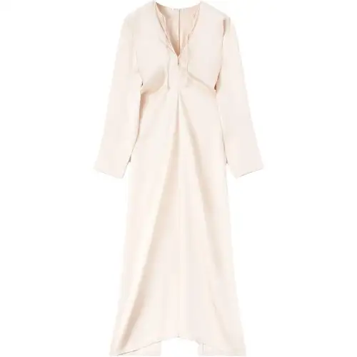 Loro Piana Long Sleeved Dress Women's Apricot Blossom