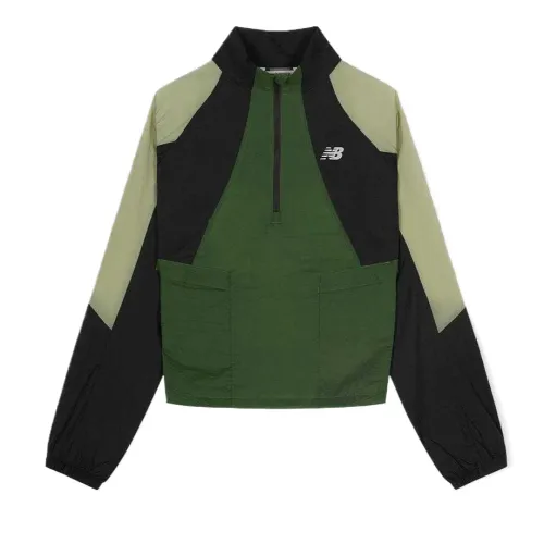 New Balance Jackets Women's Green Stand Collar Moderate Other