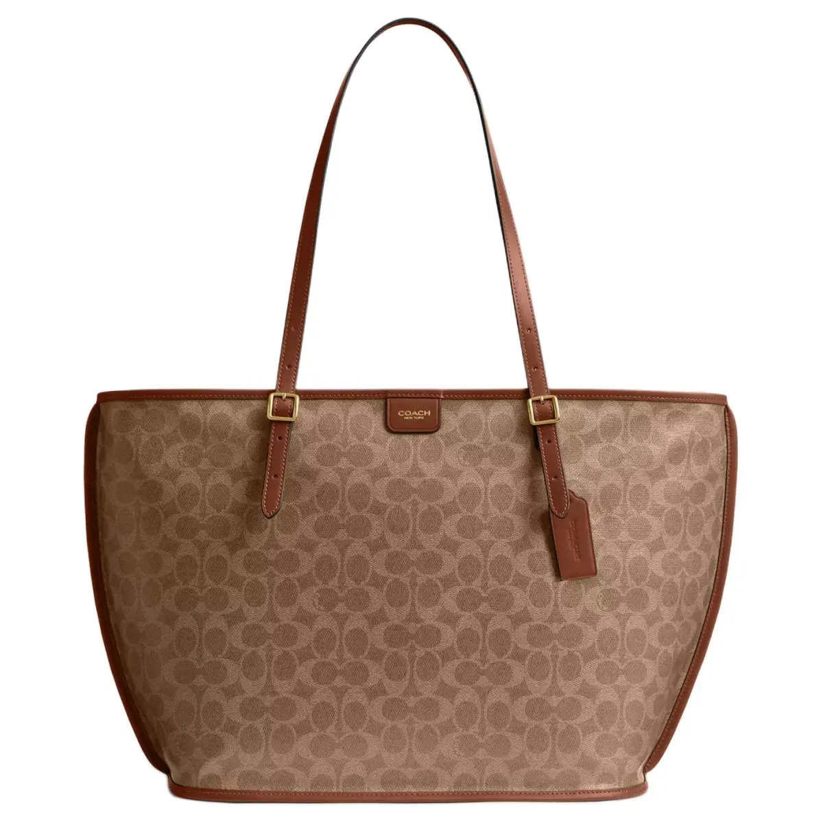 COACH Artificial Leather Handbag, Shoulder Bag Large Women's Brown