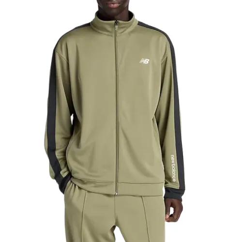 New Balance NB Jackets Men's Green Stand Collar Moderate Other