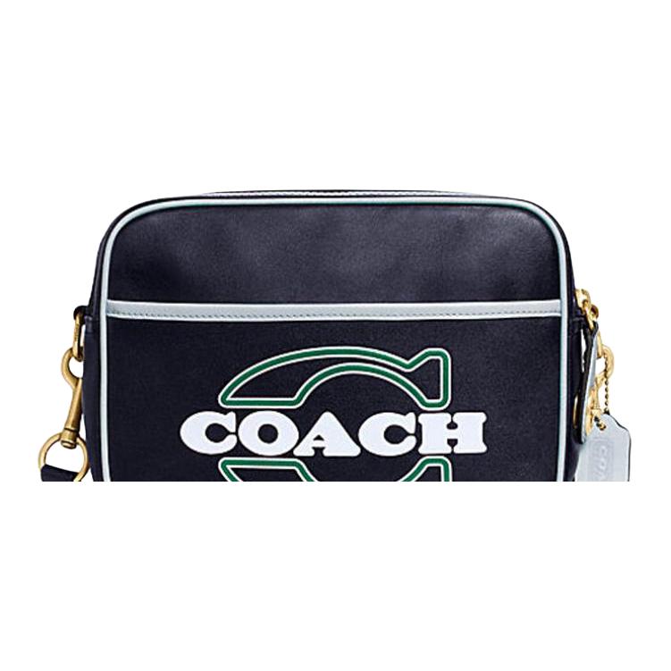 Мужская сумка COACH Flight 23 (темно-синяя) — фото 4