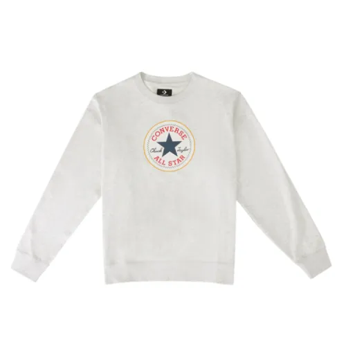 Converse Sweatshirts Men's Gray Crew Neck Moderate Regular