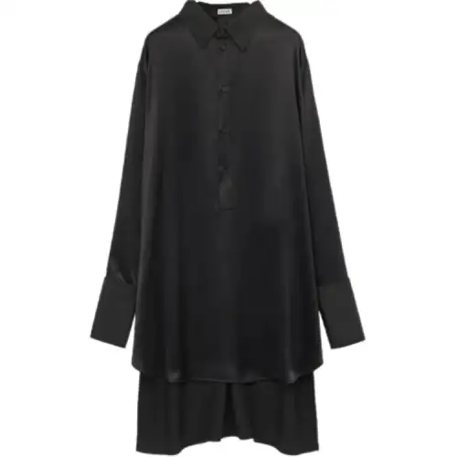 LOEWE Long Sleeved Dresses Women's Black Moderate Long