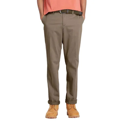 Timberland Casual Pants Men's Khaki Moderate Straight Fit Pants