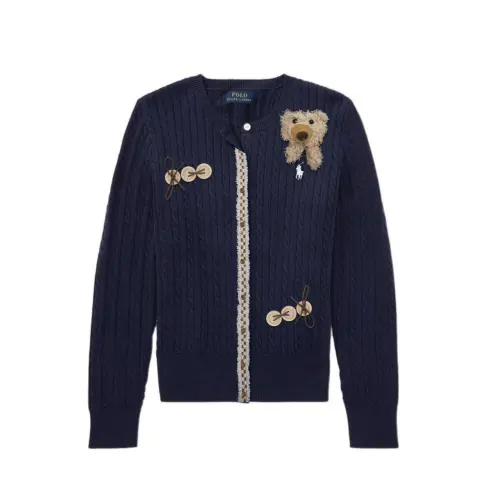 Ralph lauren, uniform, amber sweater, comfortable universal pony, children's long-sleeve, custom-made, with little bears, with embroidery