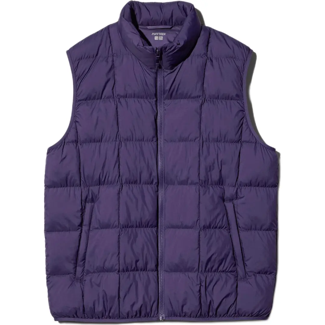 UNIQLO Vests Unisex Purple Stand Collar Moderate Other