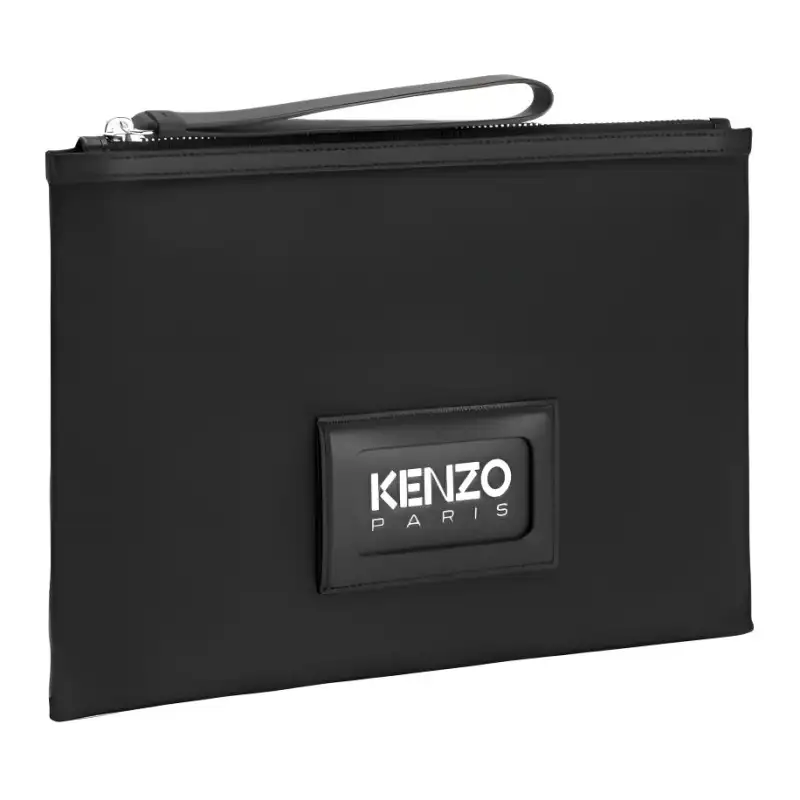 KENZO Polyester Clutch Large Men's Black