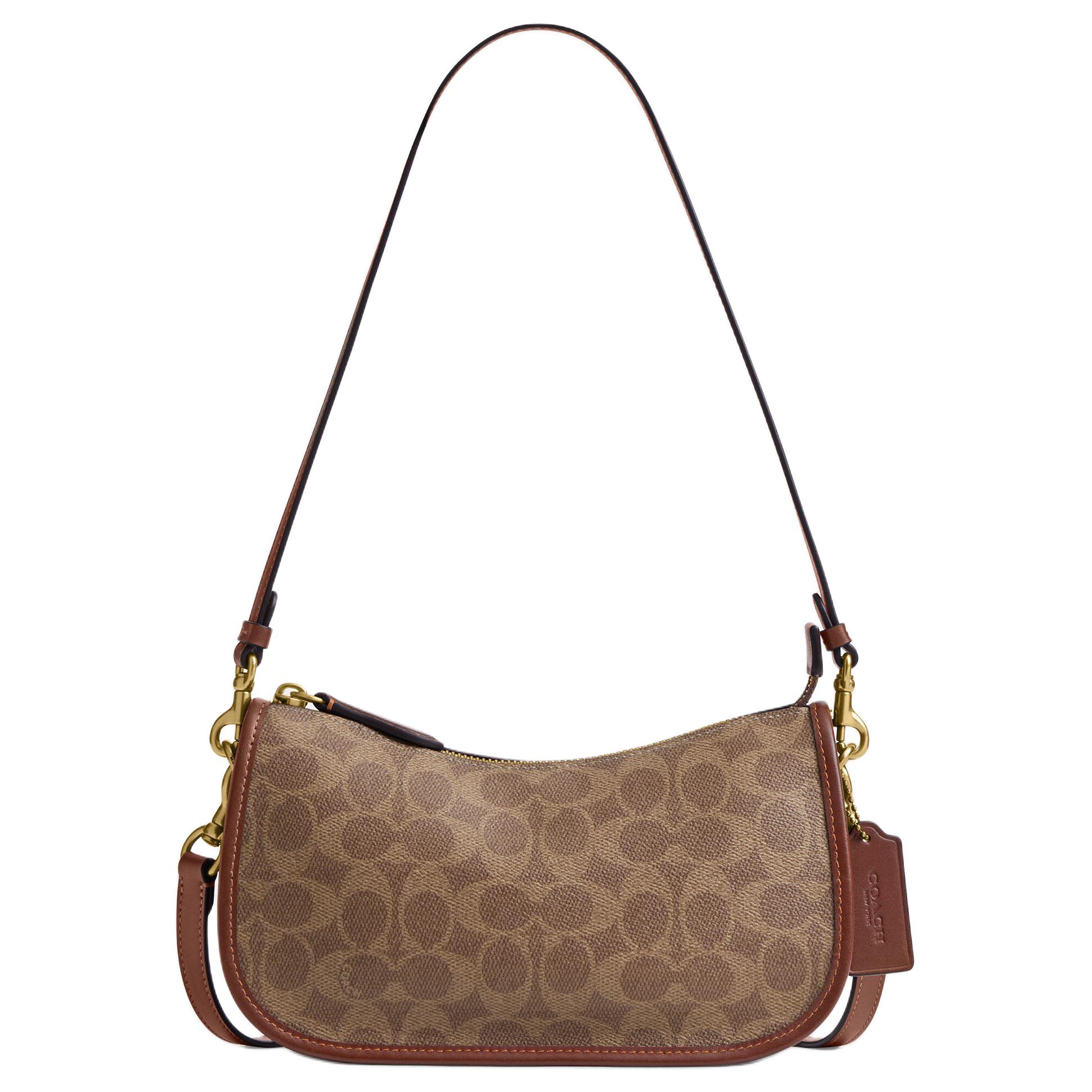 Женская сумка COACH Waverly 24 (коричневая)