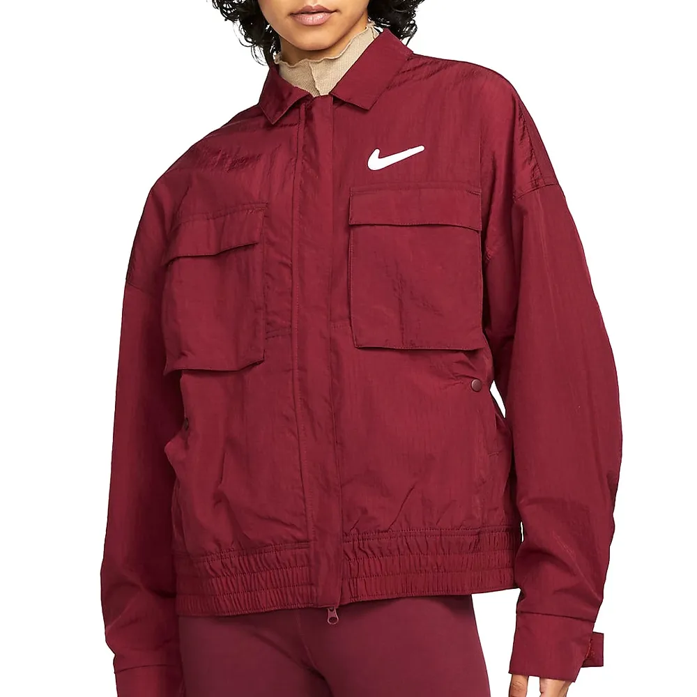 Nike AS W NSW SWSH WVN Jacket Unisex Burgundy