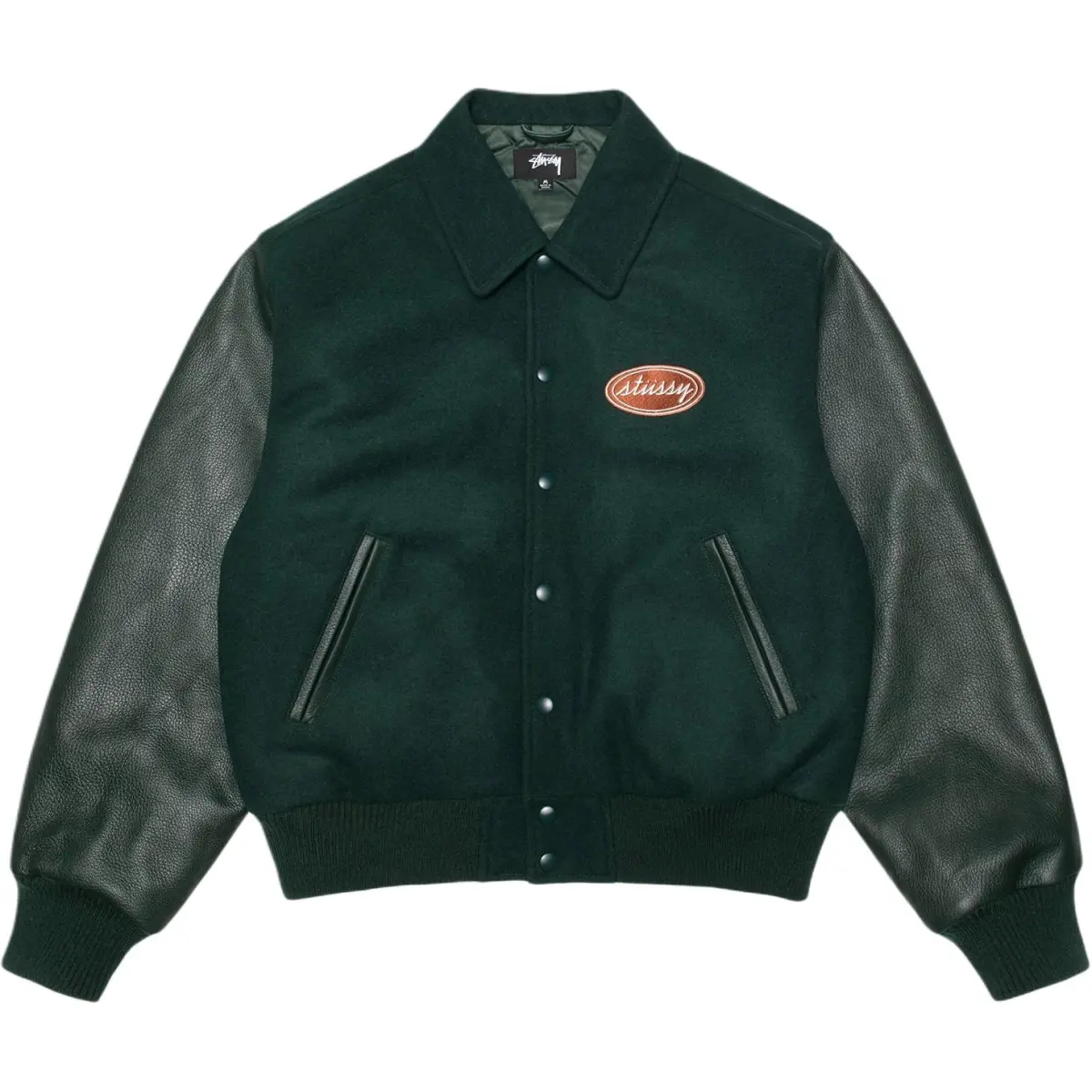Stussy FW25 GLOBE VARSITY JACKET Unisex