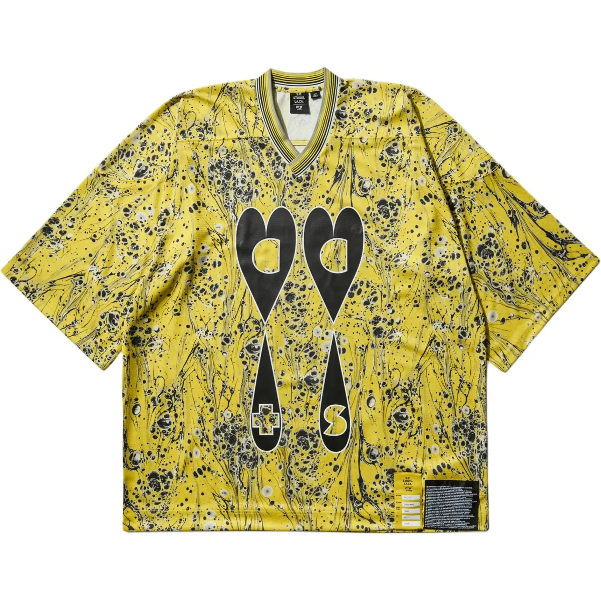 Vans T-Shirts Men's Yellow V-neck