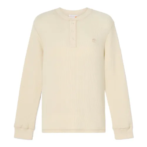 Timberland Polo Shirts Men's Khaki Crew Neck Moderate Other