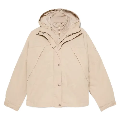 Timberland Jackets Women's Beige Hooded Moderate Other