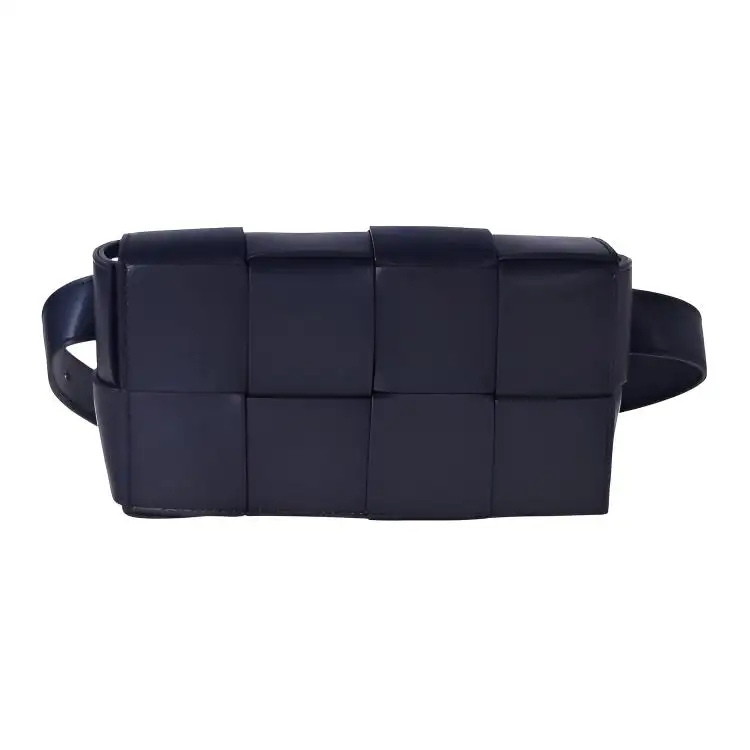 Bottega Veneta Cow Leather Crossbody Bag, Shoulder Bag Women's Blue