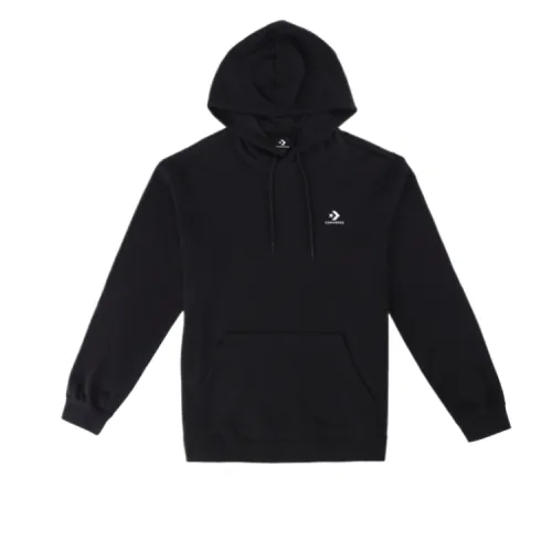 Converse Sweatshirts Men's Black Hooded Moderate