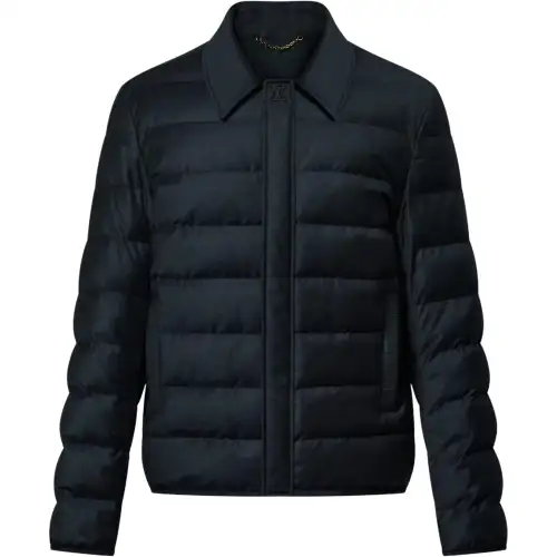 LOUIS VUITTON Wool Silk Blend Light Down Blouson
