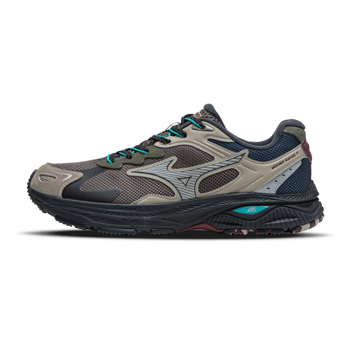 Mizuno Racer S Low top EVA Midsole City Commuting Running Shoes Unisex Iron Tower Gray