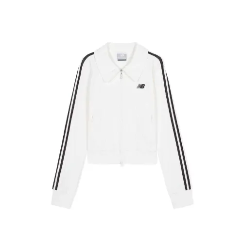 New Balance Jackets Women's White Lapel Moderate Other