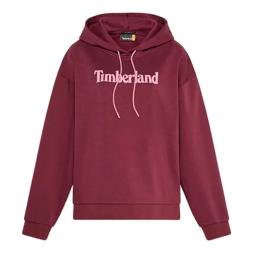 Timberland Sweatshirts Women's Burgundy Hooded Moderate