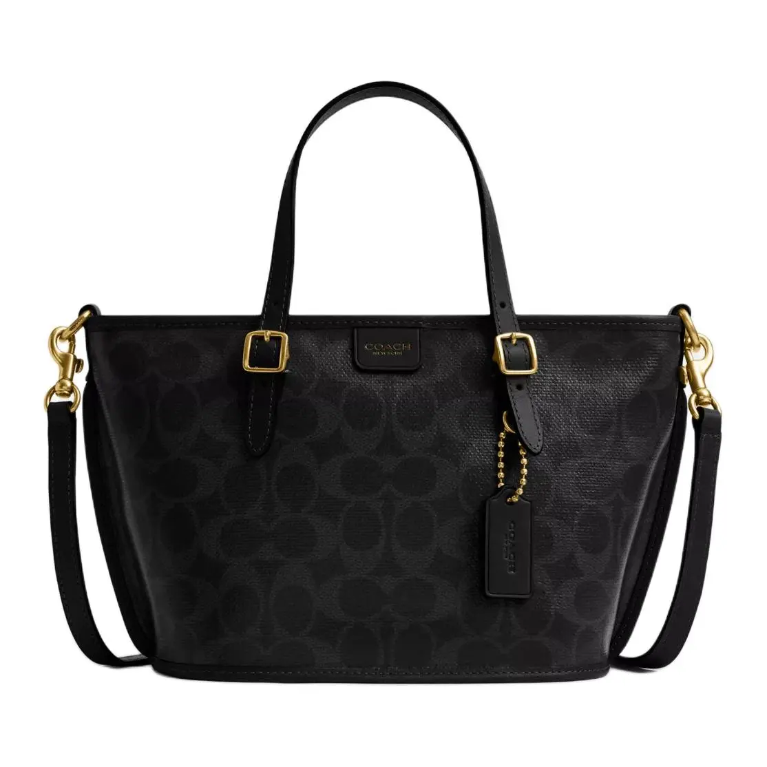 COACH Coated Canvas Handbags Small Women's Black