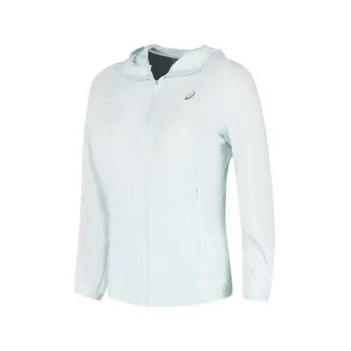 ASICS Jackets Women's Light Blue Hooded Thin Other