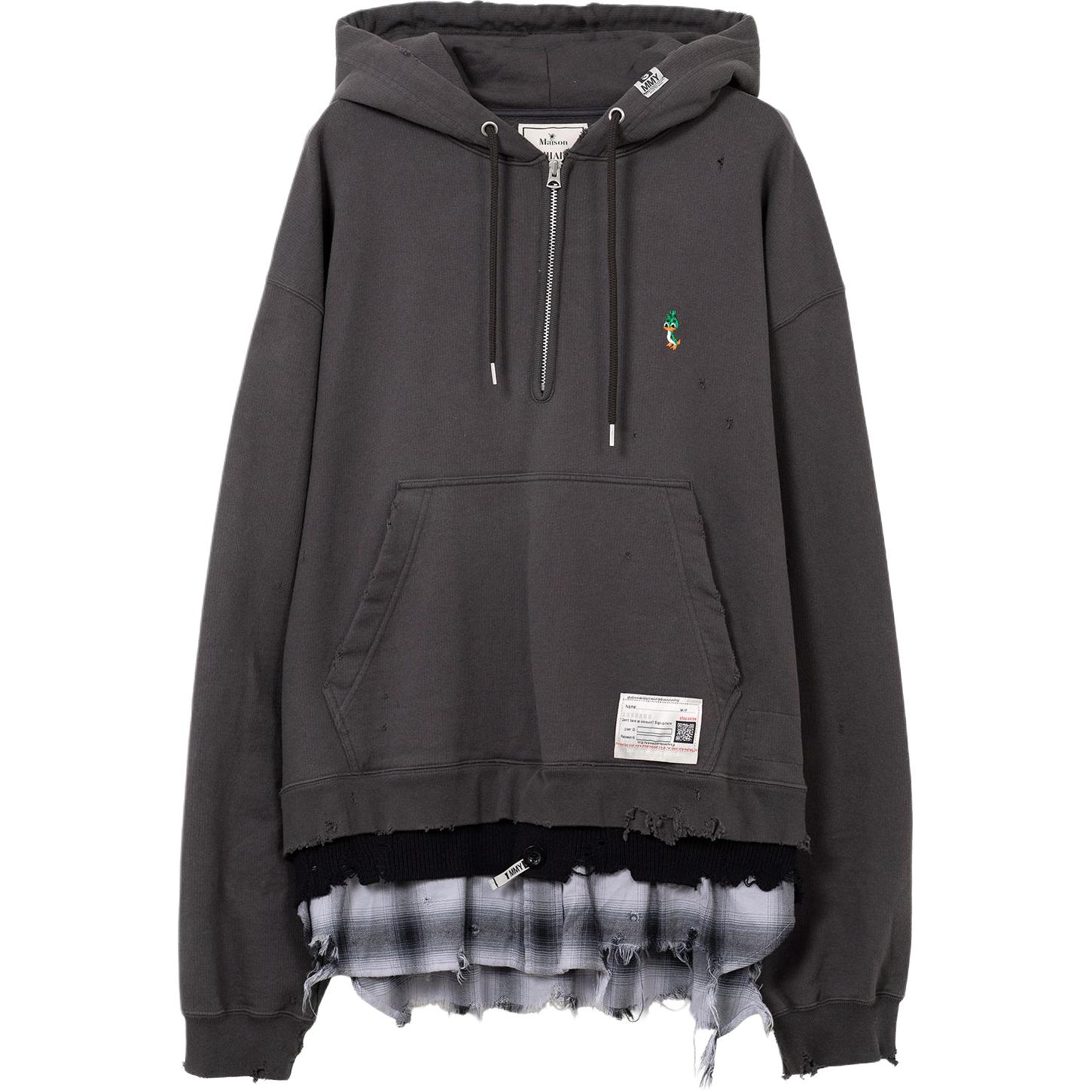 Мужское худи Maison Mihara Yasuhiro FW25 (серое)