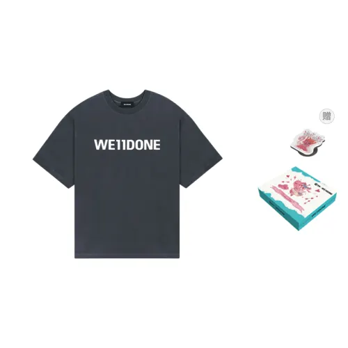 WE11DONE Logo print Cotton T shirt