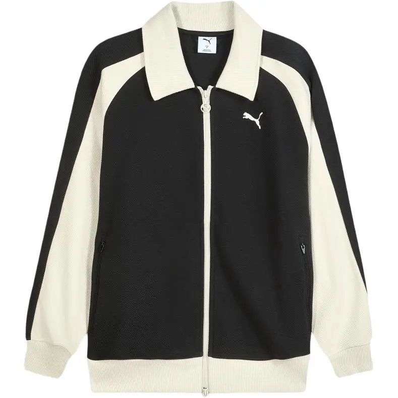 PUMA T7 Jackets Unisex Black-Snow Lapel Moderate