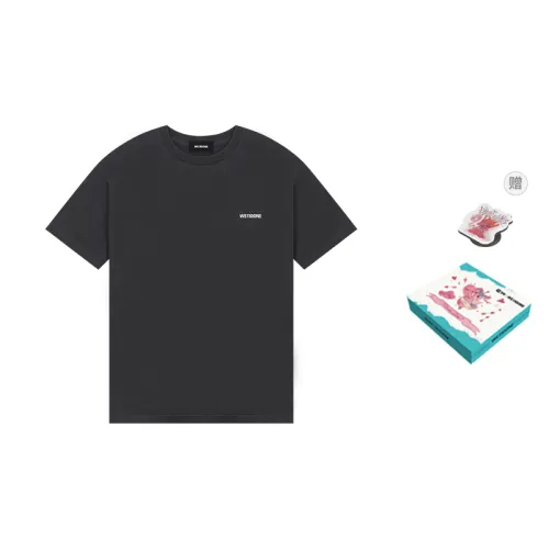 WE11DONE SS23 T Shirt Unisex Black Gray