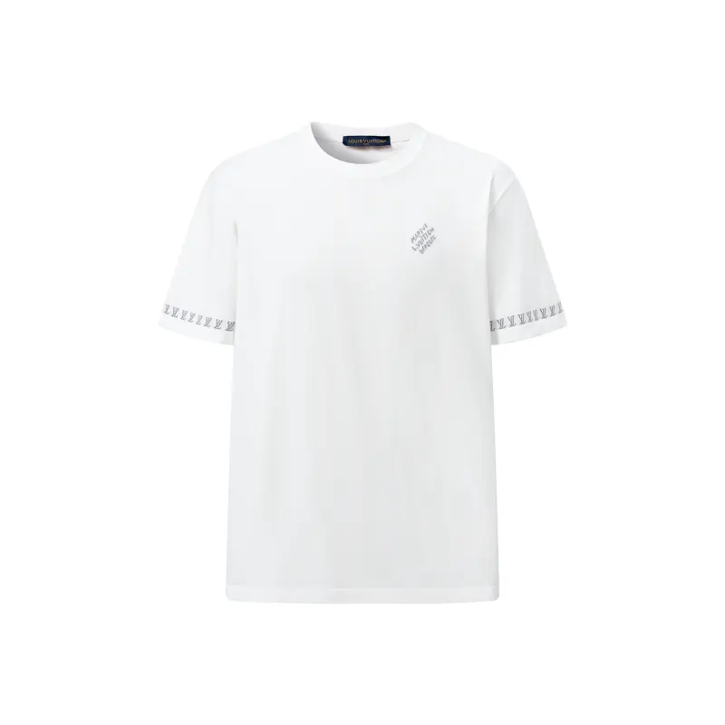 LOUIS VUITTON 1AGMIF Signature Short-Sleeved Cotton Crewneck