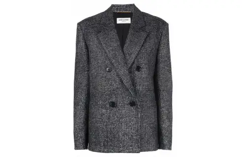 Saint Laurent double-breasted tweed blazer