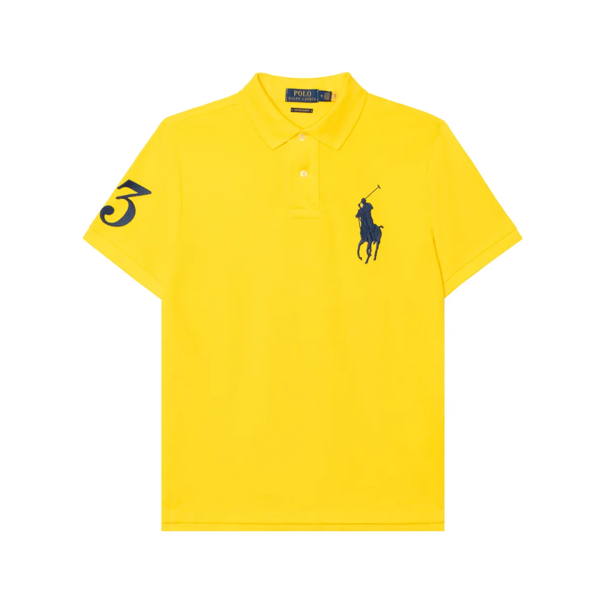Polo Ralph Lauren Big Pony SS23 Polo Shirt Custom Slim Fit Men's Yellow