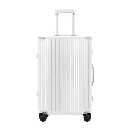 ROAMING PC Luggage Leather Trunk Travel Suitcase Unisex White/Black/Silver/Green