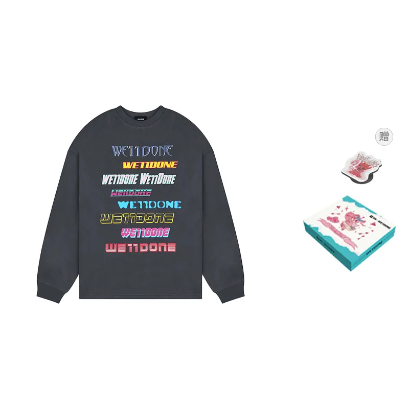 WE11DONE Logo-print Rib-trimmed Sweatshirt