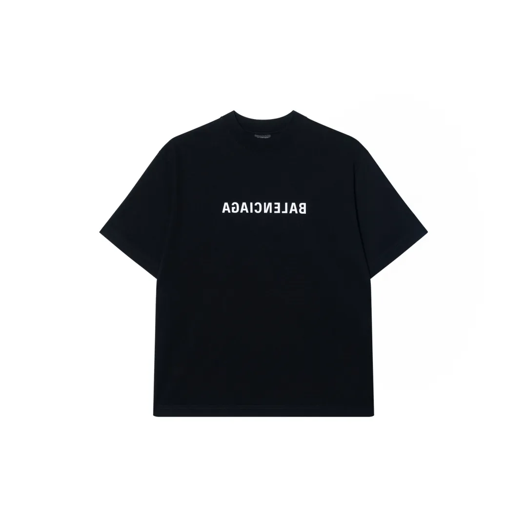Balenciaga SS22 T Shirt Loose Fit Unisex Black