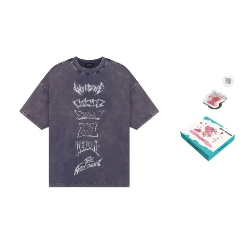 WE11DONE T Shirts Unisex Crew Neck Moderate