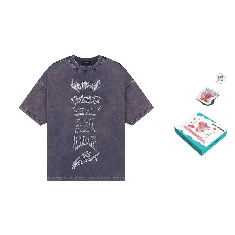 WE11DONE T Shirts Unisex Crew Neck Moderate