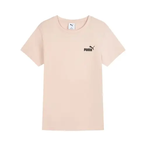 PUMA ESS T Shirts Women's Light Pink Crew Neck Moderate Other