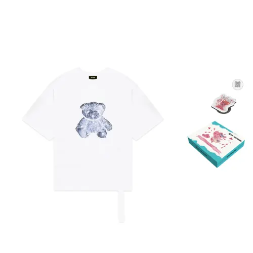WE11DONE Negative Teddy Print T shirt