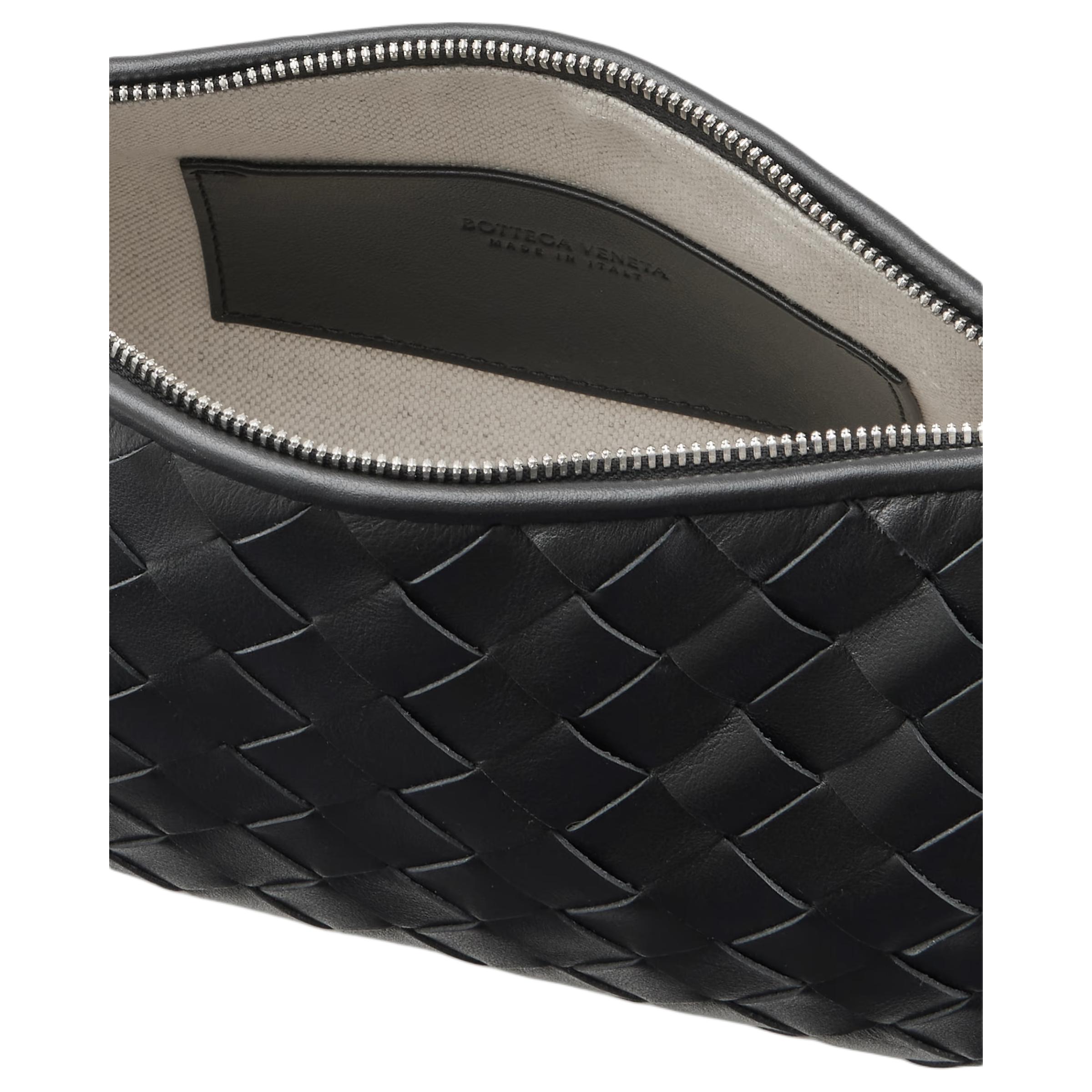 Мужская сумка Bottega Veneta Intrecciato Traveler (черная) — фото 5