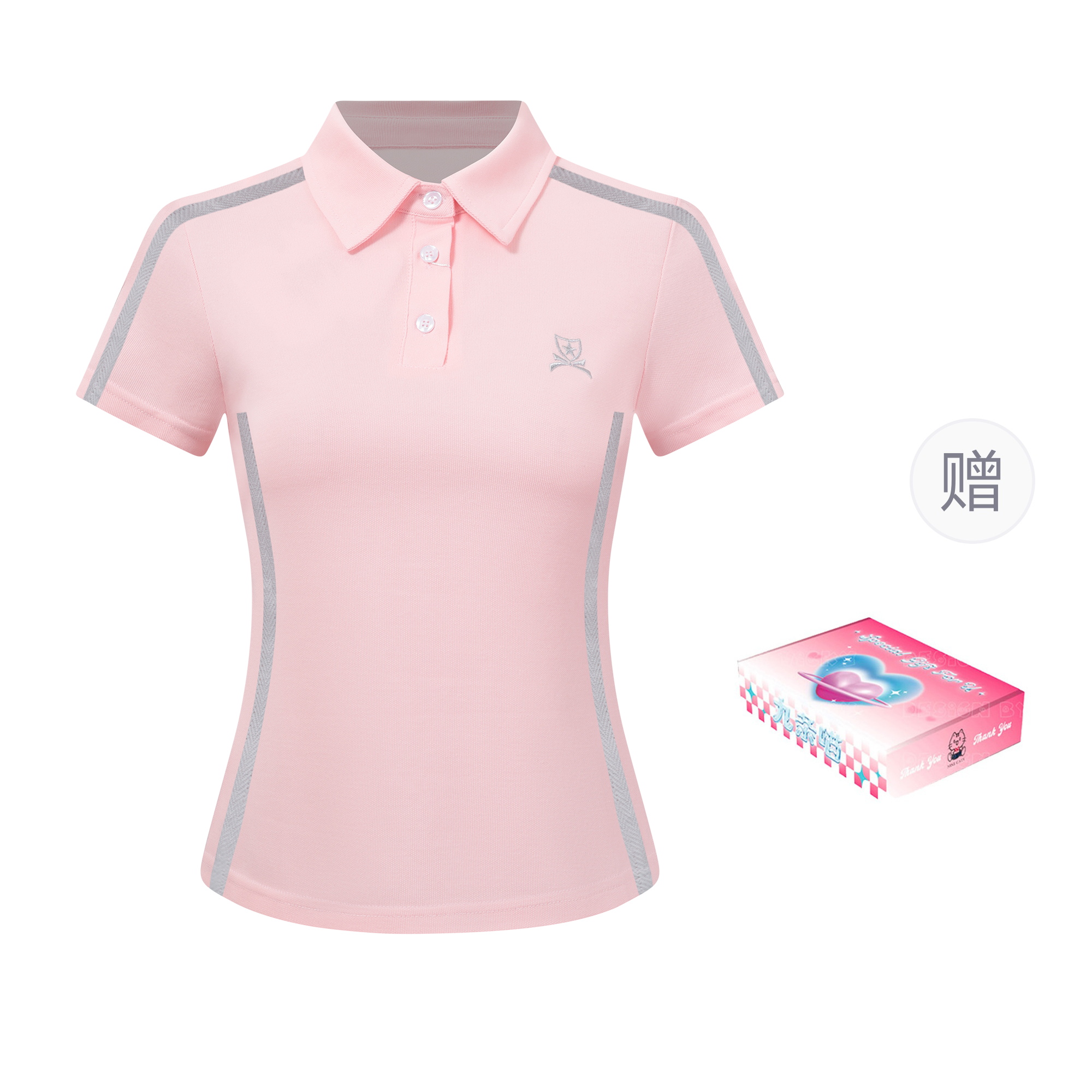 Fashionable brace, genuine polo, uniform, gift box, with embroidery, with short sleeve