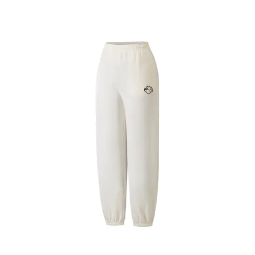 Anta Knitted Sweatpants Women's Warm Jade White